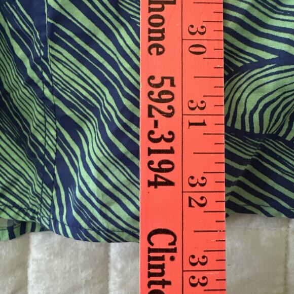 PLENTY TRACY REESE Womens 4 Blue Green Abstract Fit Flare Mini Summer Party - Picture 10 of 10